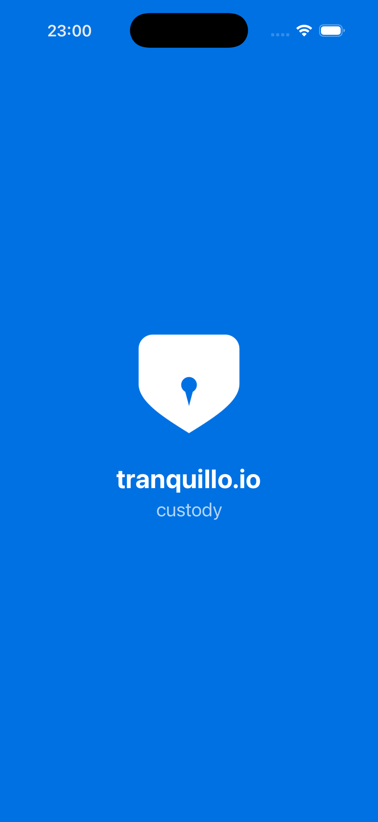 tranquillo.io — Mobile Splash