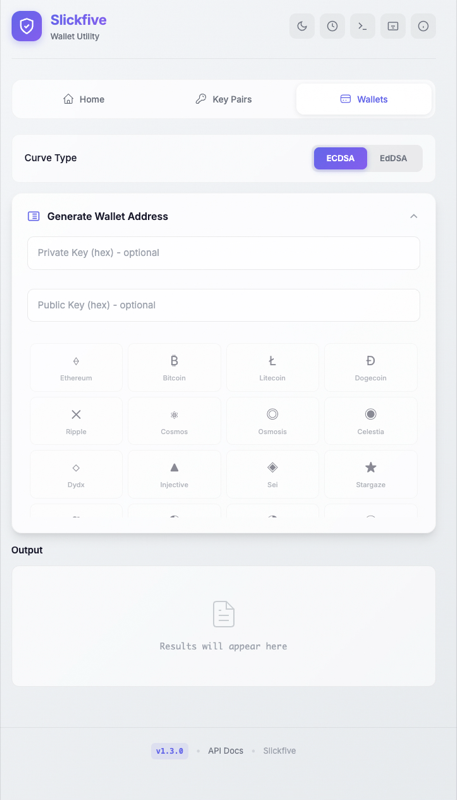 Wallet Utility — Wallet Generation